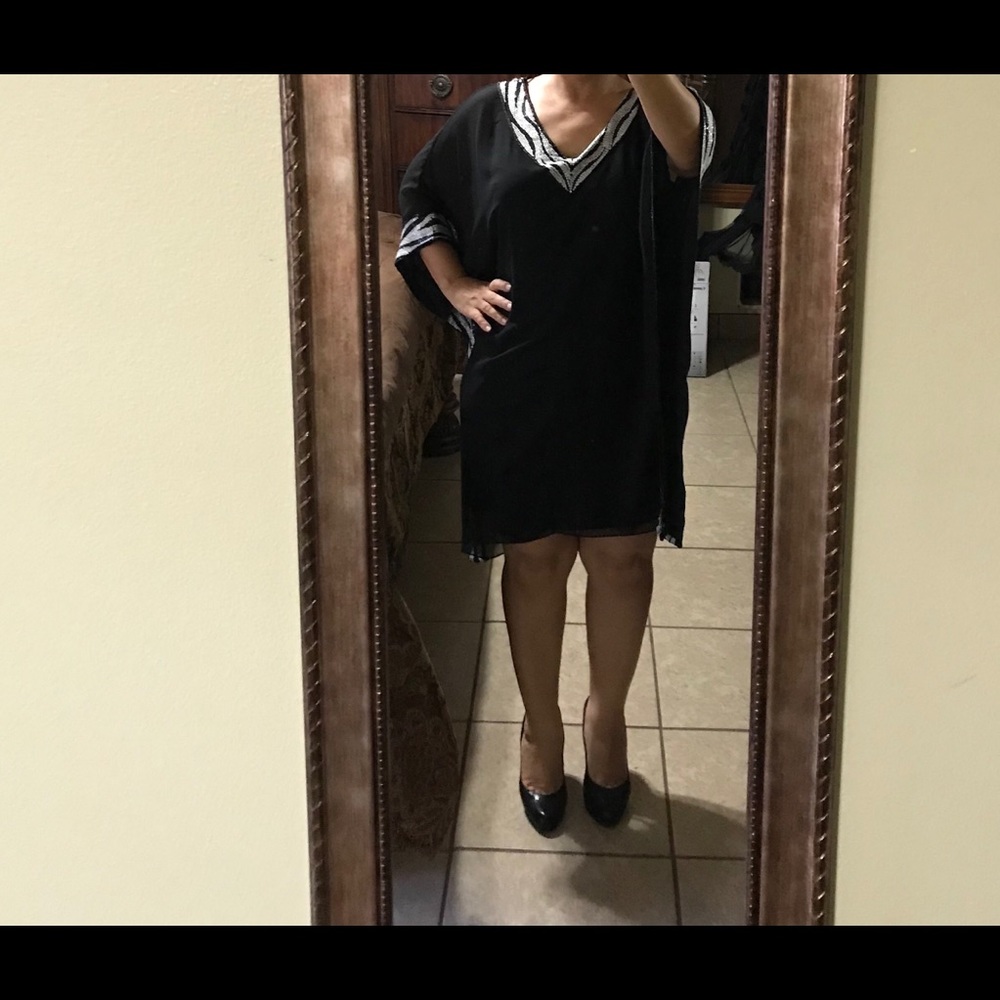 Beautiful sequenced black dress